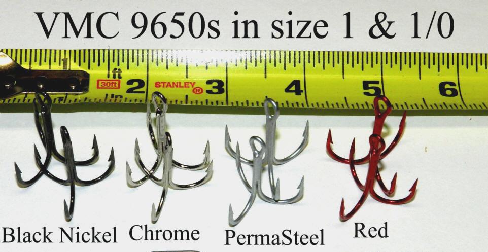 ** MEAT RIGS™ ** VMC 1/0 Bronze Treble Hook Alternatives **