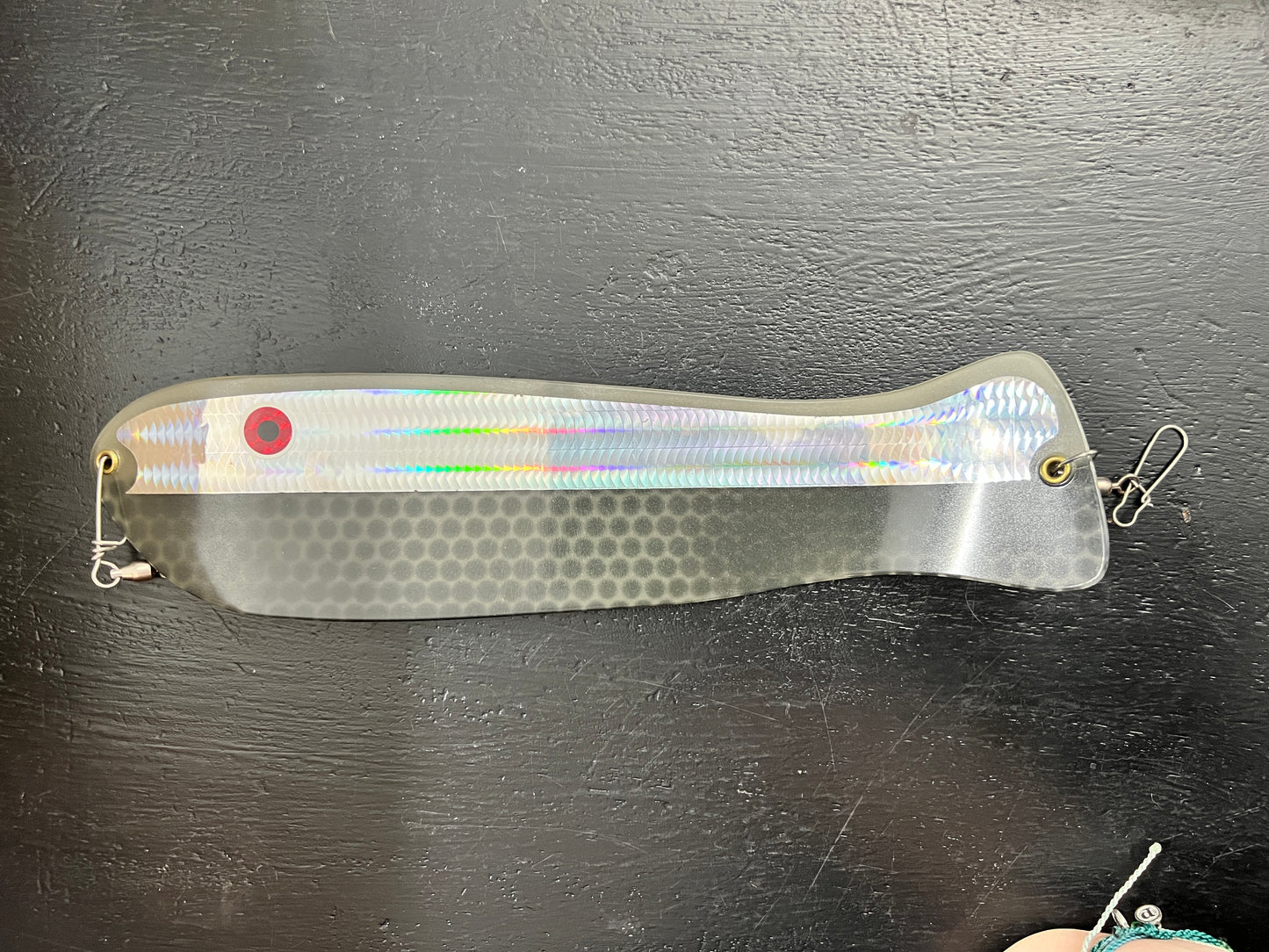 X-Glow Black Silver Scale Mamba - Flasher + Meat Rig COMBO