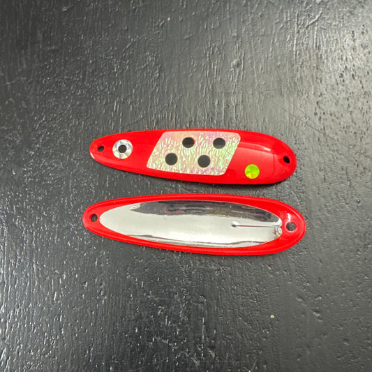 Hyper UV Red Jeans (Glow + Silver Back)