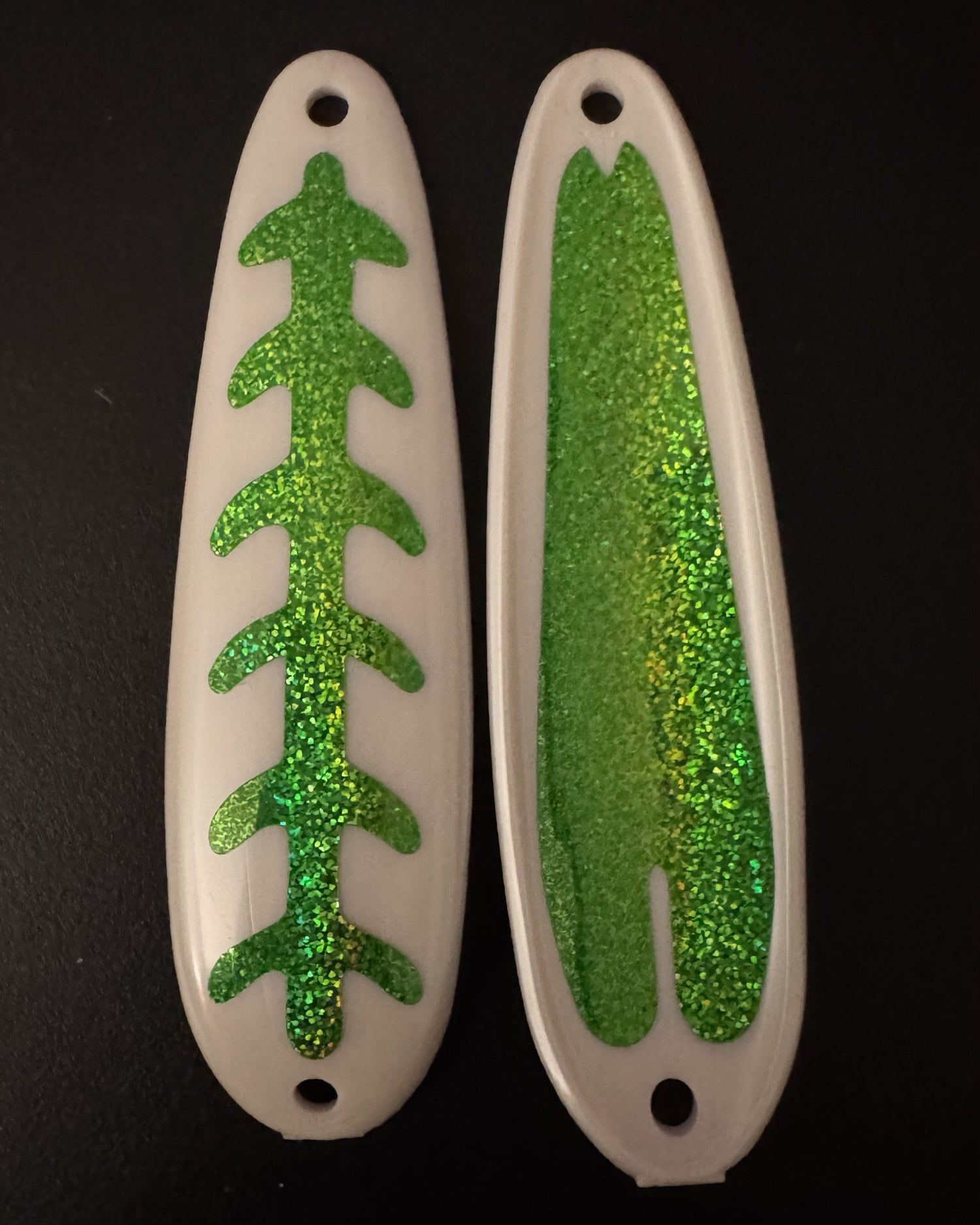 Doc's Custom - Salmon Buster™ Spoons - Pearl Conifer Series
