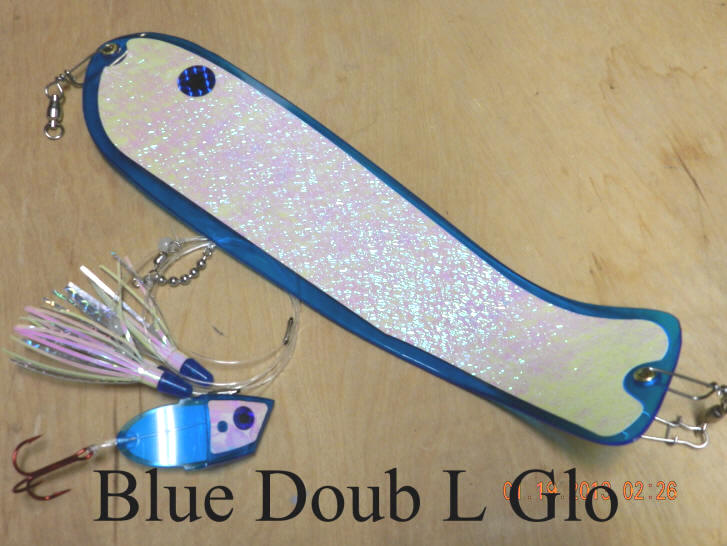 Blue Doub L Glow - Flasher + Meat Rig COMBO