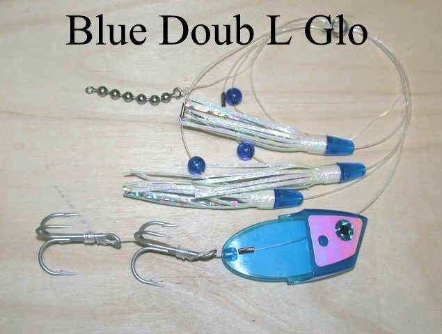 Blue Doub L Glow - Flasher + Meat Rig COMBO