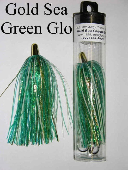 Gold Sea Green Glow Fly - 3 Pack Bodies