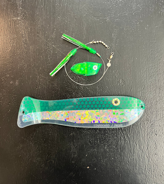 Emerald Green Mamba - Flasher + Meat Rig COMBO