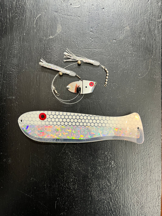 Silver White Lotus Mamba - Flasher + Meat Rig COMBO