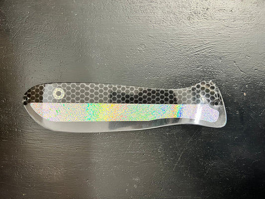 Black Mamba 12" Holographic Fish Scale - Flasher + Meat Rig COMBO