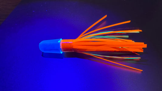 Coho Trolling Fly - UV Candy Corn