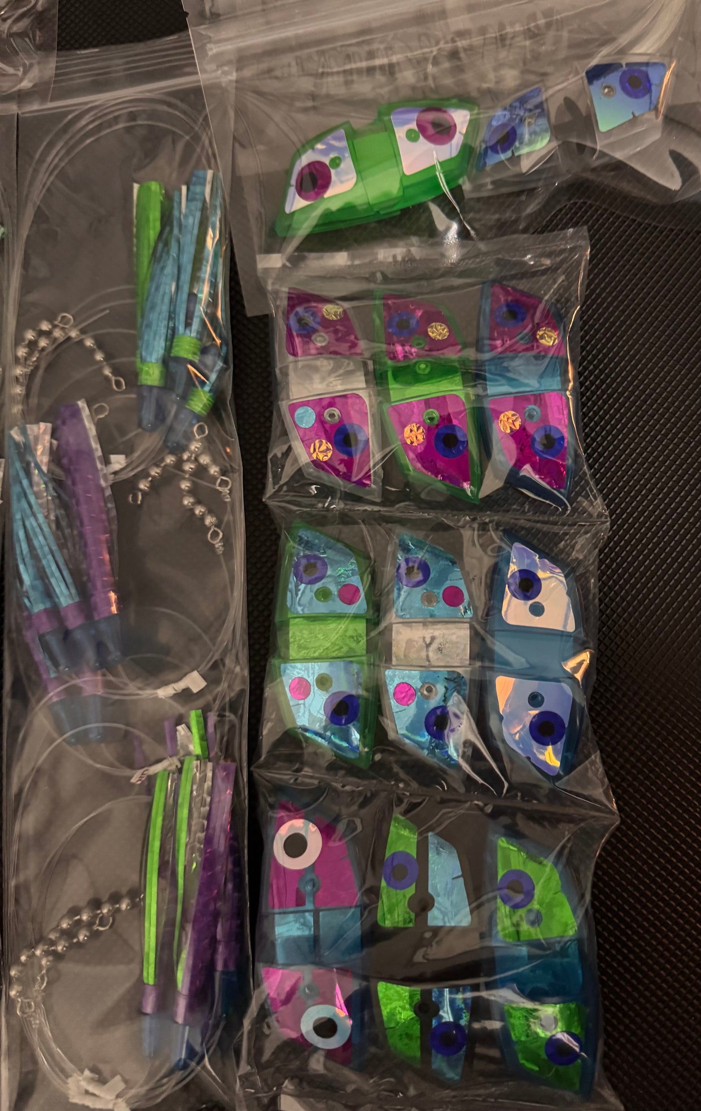 Tom T - Wisconsin - Custom Meat Rig Order - 22 x 2 and 3 fly teaser rigs