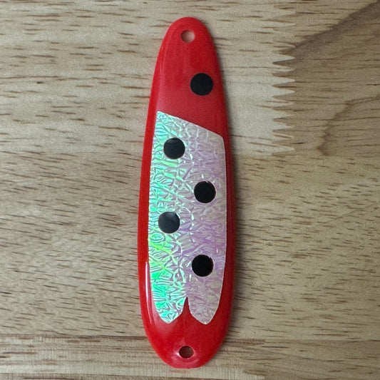 3/4 Full Spoon Sticker with 4 Holes - Trolling Spoon Stickers (Lure Tape)