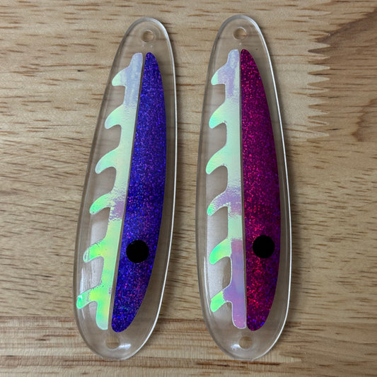 Half-Width Full Length Spoon Sticker (Left and Right Sides) - Trolling Spoon Stickers (Lure Tape) (Copy)