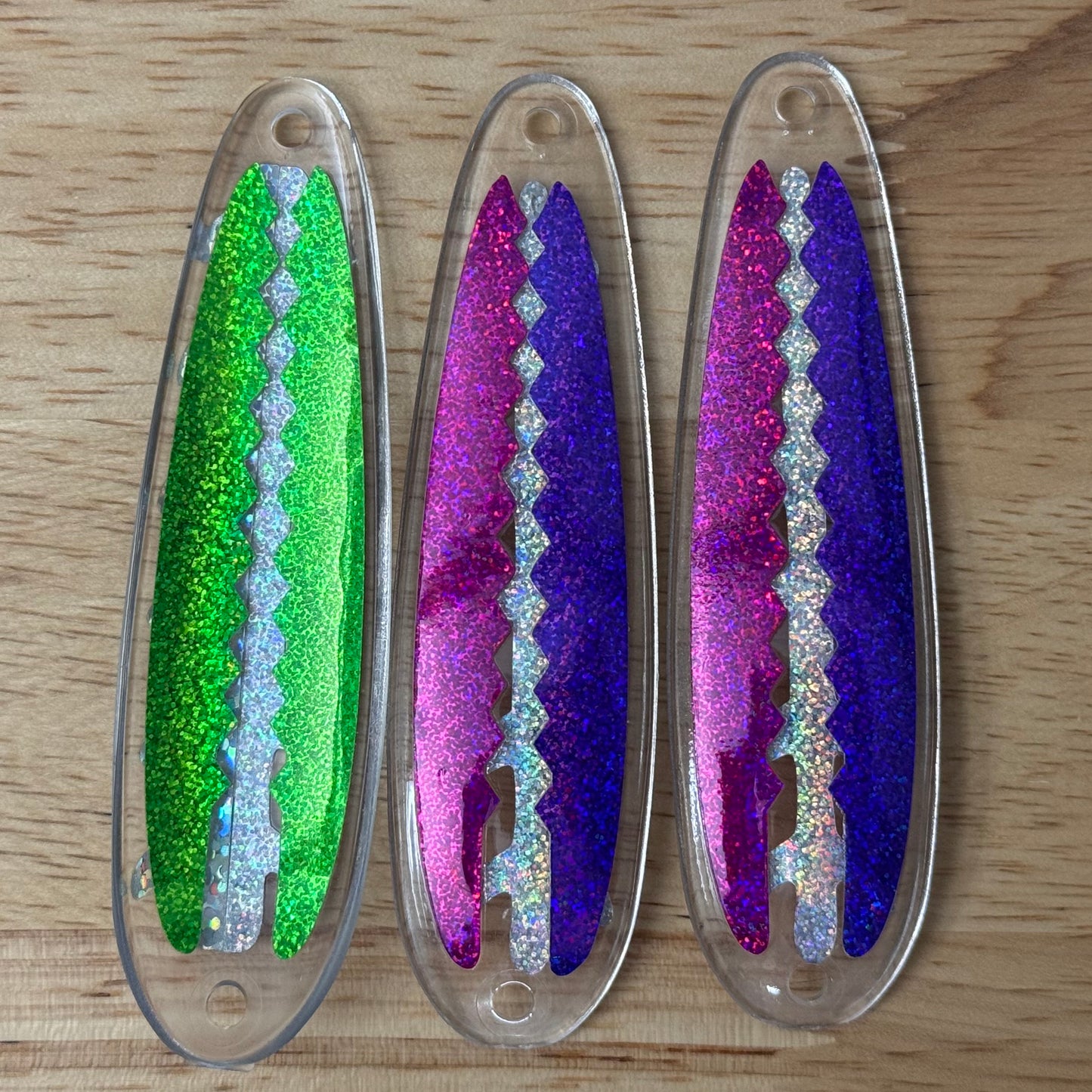 Sawleaf (Left and Right Sides) - Trolling Spoon Stickers (Lure Tape)