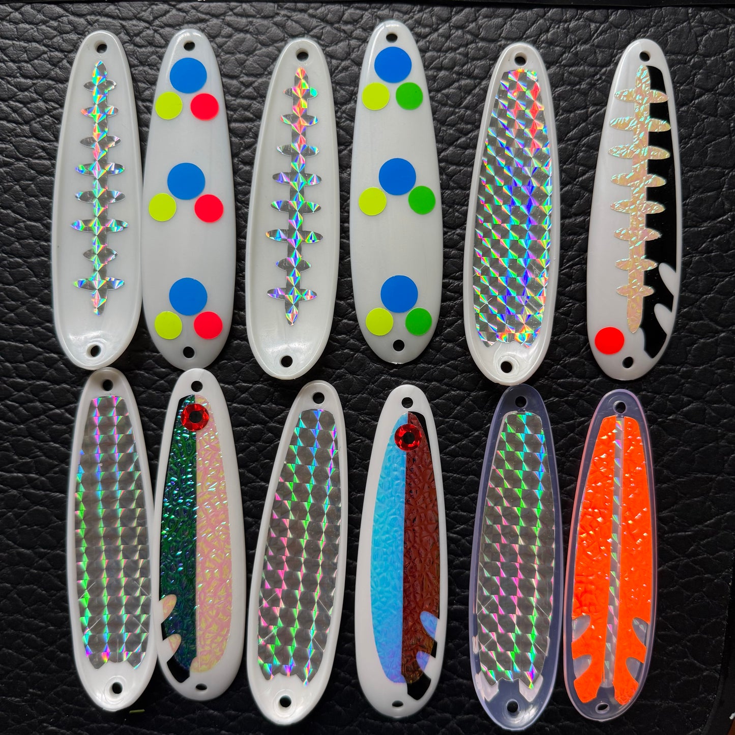 Wilson F - Oregon - Custom Salmon Buster Spoons + UV Lights x2
