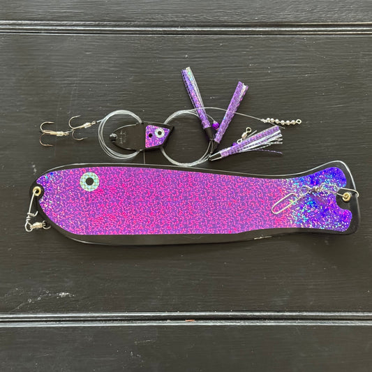 Black and Purple - Flasher + Meat Rig COMBO
