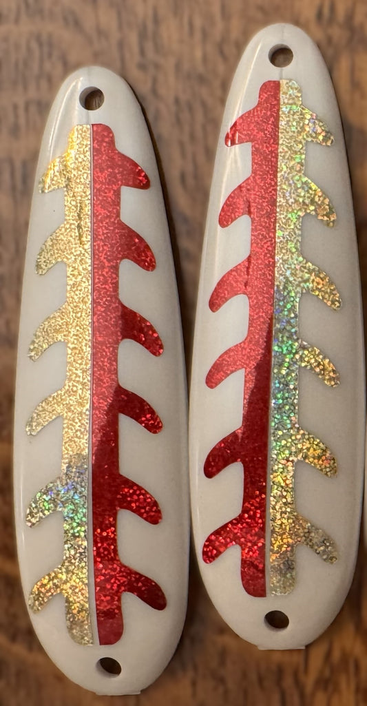 Pearl 2-Faced Gold/Ruby Red