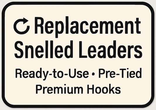** Order EXTRA -- TROLLING FLY / MEAT RIG™  Snelled LEADERS **