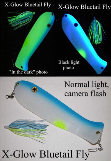 Extended Glow Bluetail Fly  - 3 Pack Bodies