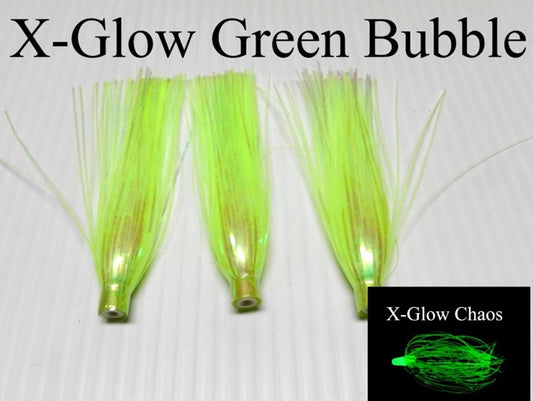 Extended Glow Green Bubble Fly  - 3 Pack Bodies