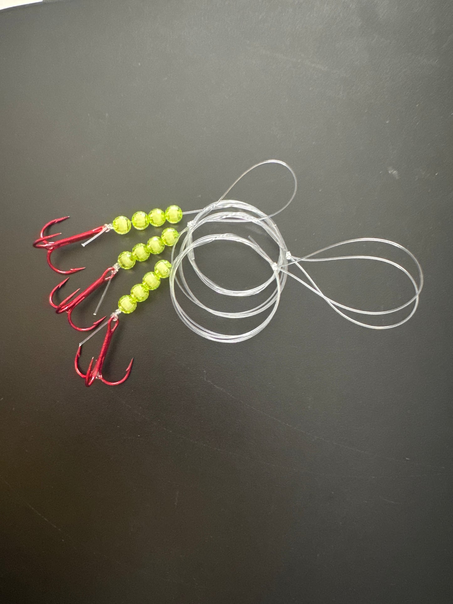 Quick Change(s) Trolling Leaders - Size 1/0 Treble - Tin Red